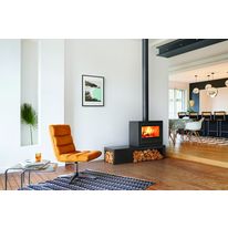 Poêle à bois modulable en acier prêt à poser | Karl 76