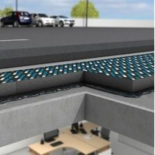 Procédé d'isolation thermique sous enrobés de toitures terrasses accessibles | Enrobé FOAMGLAS