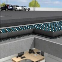 Procédé d'isolation thermique sous enrobés de toitures terrasses accessibles | Enrobé FOAMGLAS