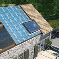 Chevêtre universel pour pose de fenêtre de toit sur panneaux de toiture | UNI Access