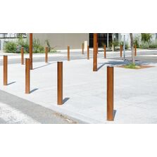 Bornes fixes ou amovibles en bois et inox | Exotica