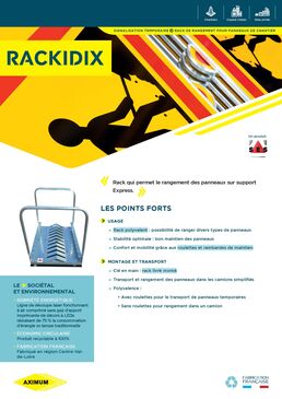 Rack pour le rangement des panneaux de signalisation routière | RACKIDIX