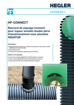 Raccord de piquage innovant pour tuyaux AQUATUB | HF-CONNECT 