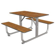 Table de pique-nique design en composite HPL et métal - TA 191 - CP - 4 | Ligne Moka 