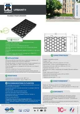 Plaque pour gravier | URBANIT