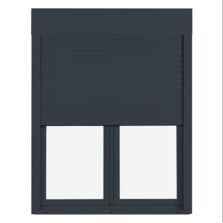 Fenêtre PVC oscillo-battante - 2 vantaux avec volet roulant intégré | Pria 