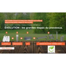 EvoCercle : nouvelle gamme de mobilier urbain, 100% recyclés, 100% recyclables