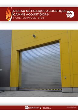 Rideau métallique acoustique