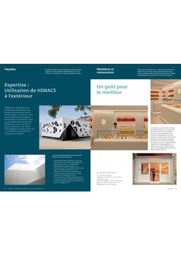 Plaques Solid Surface HIMACS | Surfaces hygiéniques et durables pour hôtels et restaurants