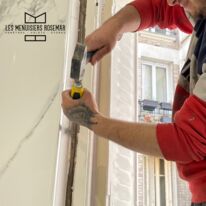 Fenêtre bois blanc Atlantem Solabaie | Menuiserie rénovation en dépose totale