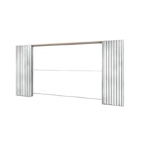 Vantail parallèle double pour cloisons en plaques de plâtre : châssis corps plein | Orchidea - Gamme Classique 