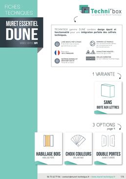 Muret technique extérieur | TECHNI’BOX DUNE – Taille S