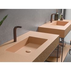 Plan de toilette au fini mat pour salle de bain | INTEGRA