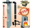 Kit façade de tubage concentrique avec sortie murale pour conduits de fumée | BIOTEN 80/125 