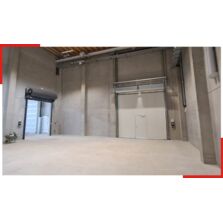 Porte guillotine coupe-feu motorisée