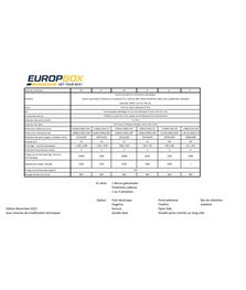 Conteneur - descriptif technique