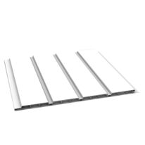 Planchette alvéolaire PVC | DURASID® 25 cm 4 frises Blanc - 3303-3.00