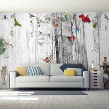 Papier peint panoramique Un Monde Libre et Sauvage - D238