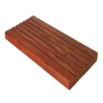 Revêtement de sol extérieur en bois exotique | Lames de terrasse profilées