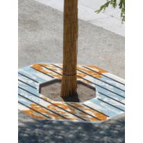Grille d’arbre | Grille d’arbre Graph en acier avec décor personnalisable