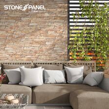 Panneau de parement mural en pierre naturelle | STONEPANEL® VAINILLA