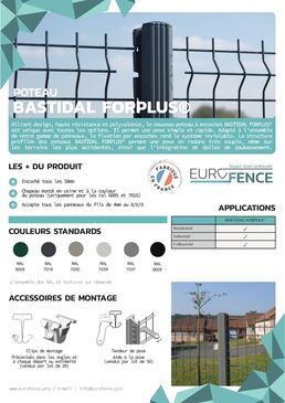 Poteau à encoches I Bastidal Forplus®