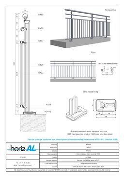 Garde-corps aluminium à barreaudage | Antares