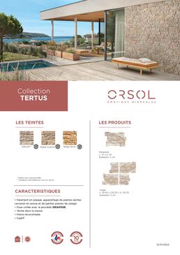 Parement mural aspect pierres sèches | TERTUS