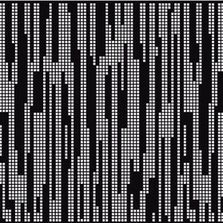 Métal perforé décoratif - Décor Chute d'eau carré de 15 - C15U21 | Rythmic NIAGARA