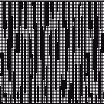 Métal perforé décoratif - Décor Chute d'eau carré de 15 - C15U21 | Rythmic NIAGARA