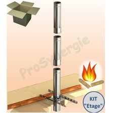 Kit Etage pour cheminée intérieure Isolé Pellet | TEN