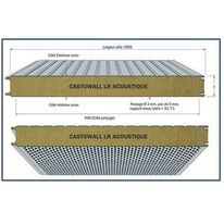 Panneau métallique calorifugé de laine de roche pour façades | CASTOWALL LR ACOUSTIQUE