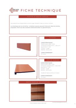 Plinthe en terre cuite | CARREAUX MECANIQUES 