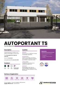Portail Acier barreaudé Autoportant | TS