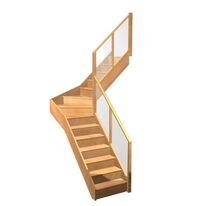 Escalier Faubourg quart tournant intermédiaire rampe Emerence | LAPEYRE SERVICES