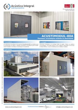 Panneau acoustique modulaire | ACUSTIMODUL-80A