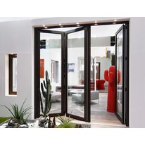 Porte repliable aluminium autoportée | SATIN MOON - Série 616