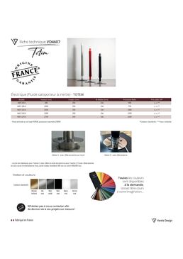 Radiateur design vertical | VD4607 totem hélicoïdal acier