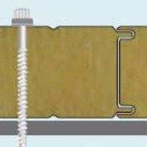 Panneau métallique autoportant isolé en laine de roche | CASTOWALL- LR