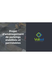 Présentation projet de parking stabilisé et perméable - Valisol
