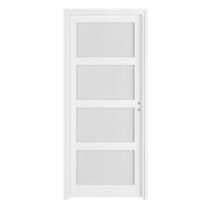 Bloc Porte Élégance Vitre Laqué Blanc | LAPEYRE SERVICES