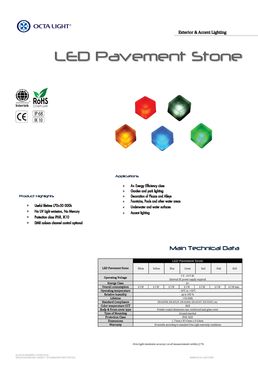 Pavés LED éclairants pour les environnements extérieurs | LED PAVEMENT STONE