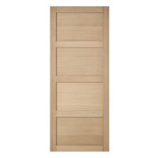 Porte Seule Quadral Recoupable Chêne Plaqué | LAPEYRE SERVICES