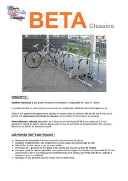 Accroche-vélos modulaire en tube d'acier  | NEW BETA