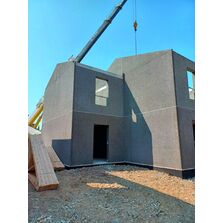 Mur porteur en béton de bois | Béton de bois