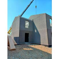 Mur porteur en béton de bois | Béton de bois