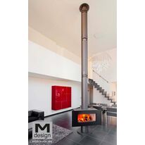 Poêle à bois simple face avec un pied | Venus 850 HT