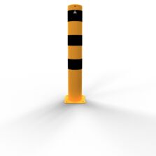 Borne en tube d'acier Ø 152 x 3,2 mm à cheviller