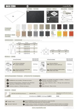 Receveur de douche au fini lisse sans rebords | BASE ZERO