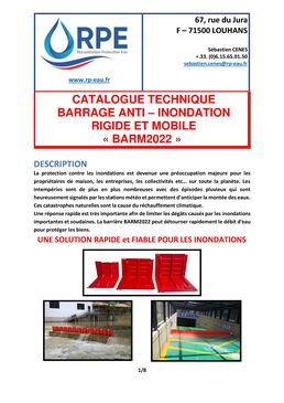 Barrière anti-inondation de 50 cm de hauteur | BARM20226-H50 